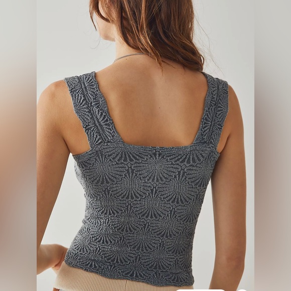 Free People Love Letter Cami in Denim Rins Size XS/S NWT - Picture 3 of 9